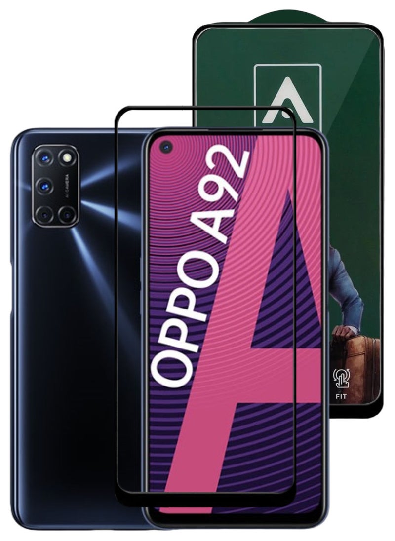 ACLIX Antistatic ESD Dustproof Premium Quality High Definition Tempered Glass Screen Protector Designed For Oppo A92 - Image 1