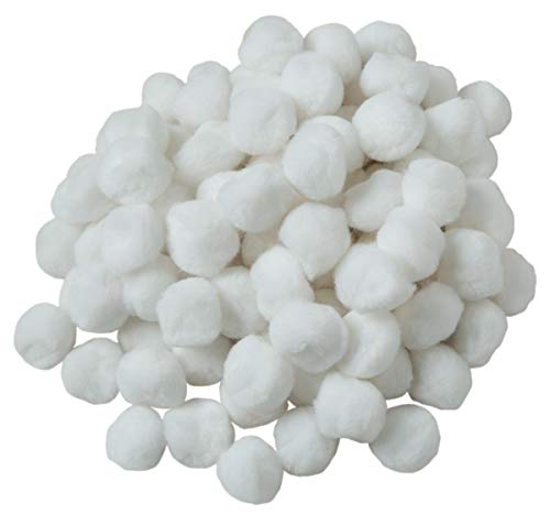 Creativity Street Pom Pons 100Piece x 1 Inch White
