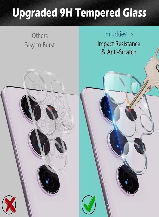 imluckies Design for Samsung Galaxy S23 Ultra Camera Lens Protector, [4 Pack] 9H Tempered Glass Back Camera Screnn Protective Film, Scratch-Resistant, Easy Installation, Clear - Image 4
