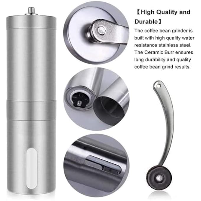 SKEIDO Hand Coffee Grinder Manual Coffee Portable Grinder Adjustable Ceramic Coffee Bean Mill Stainless Steel Kitchen Mills Tools - Image 4