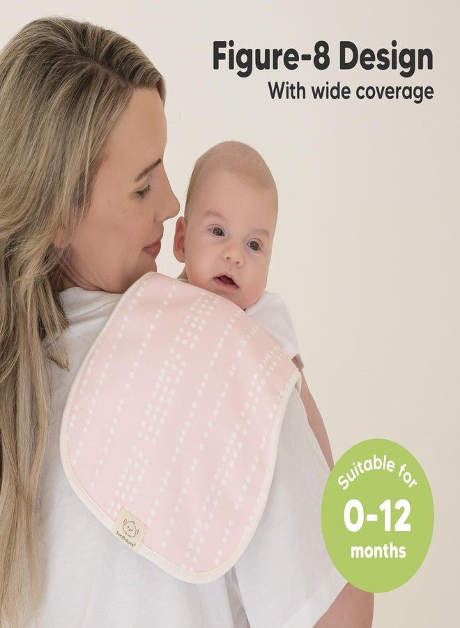KeaBabies Organic Burp Cloths Baby Boy & Girl - 5-Pack Super Absorbent Cotton Burping Cloths for Babies, Soft & Plush Newborn Spit Up Rags, Infant Towels for Milk Spit Up, Unisex, Large 21" x 10" (Sweet Charm) - Image 3