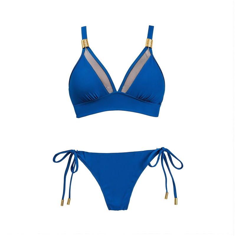 No Slip Women 3 Piece Bikini Set Non See Through Black Swimwear S - Image 3