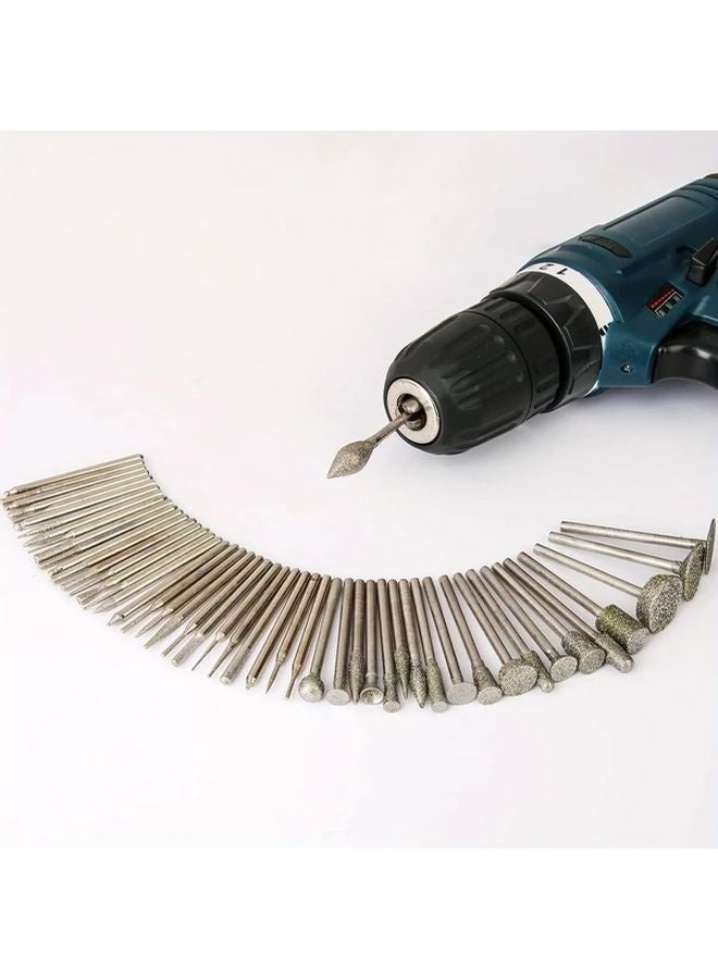 50 قطعة من مجموعة ألماس الحفر كشط الأحجار للنقش وتلميع دريمل - Image 3