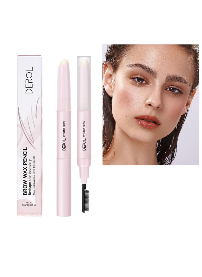 DEROL - Waterproof Brow Wax Pencil Comb Shaped Eyebrow Long-lasting & Natural Eyebrow cream, reshape the boundary, quick drying and waterproof Eyebrow 1.3G - Image 1