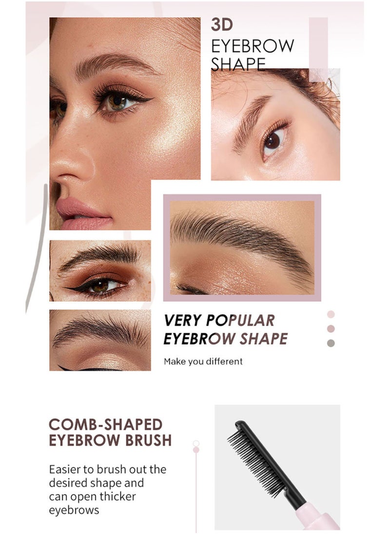 DEROL - Waterproof Brow Wax Pencil Comb Shaped Eyebrow Long-lasting & Natural Eyebrow cream, reshape the boundary, quick drying and waterproof Eyebrow 1.3G - Image 1
