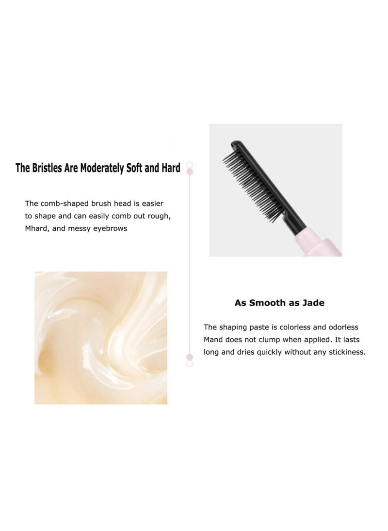 DEROL - Waterproof Brow Wax Pencil Comb Shaped Eyebrow Long-lasting & Natural Eyebrow cream, reshape the boundary, quick drying and waterproof Eyebrow 1.3G - Image 1