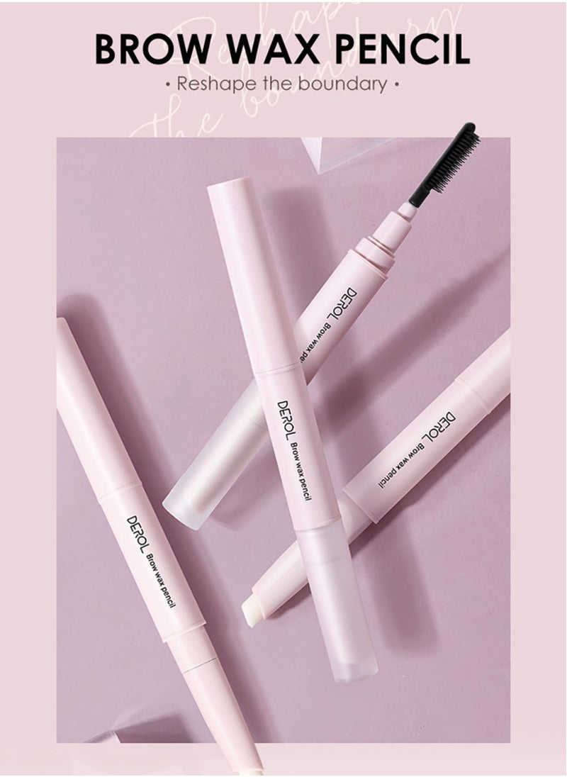 DEROL - Waterproof Brow Wax Pencil Comb Shaped Eyebrow Long-lasting & Natural Eyebrow cream, reshape the boundary, quick drying and waterproof Eyebrow 1.3G - Image 1