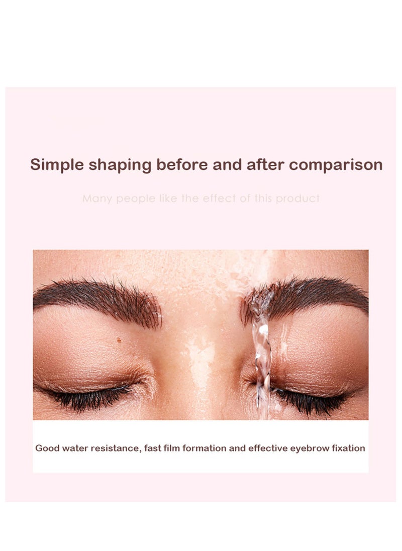 DEROL - Waterproof Brow Wax Pencil Comb Shaped Eyebrow Long-lasting & Natural Eyebrow cream, reshape the boundary, quick drying and waterproof Eyebrow 1.3G - Image 1