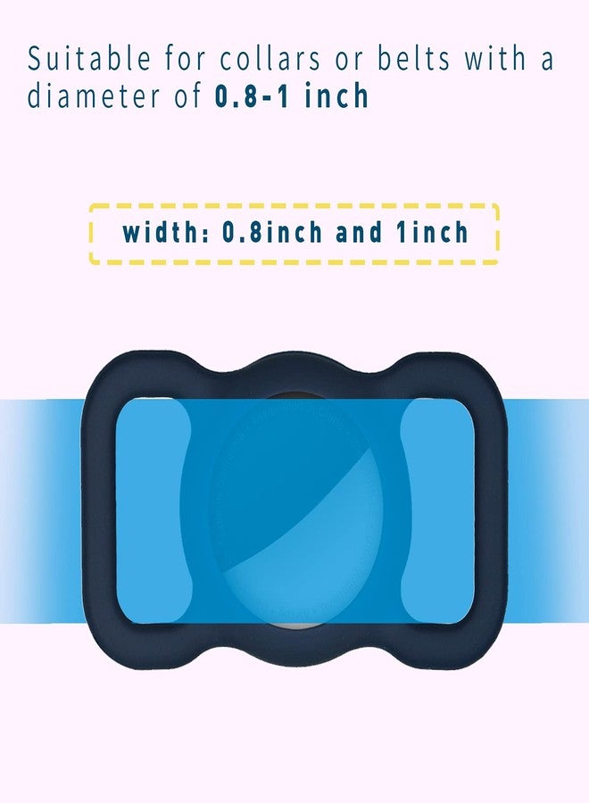 يافيجي حامل طوق الكلاب Airtag، غطاء واقٍ صغير مقاوم للماء ومتوافق مع جهاز تتبع Airtag GPS للكلاب والقطط، مصنوع من السيليكون الناعم المقاوم للماء، لحماية الحيوانات الأليفة من الكلاب والقطط والأطفال وكبار السن. - Image 3