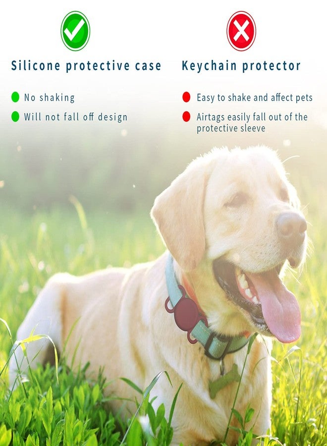 يافيجي حامل طوق الكلاب Airtag، غطاء واقٍ صغير مقاوم للماء ومتوافق مع جهاز تتبع Airtag GPS للكلاب والقطط، مصنوع من السيليكون الناعم المقاوم للماء، لحماية الحيوانات الأليفة من الكلاب والقطط والأطفال وكبار السن. - Image 4