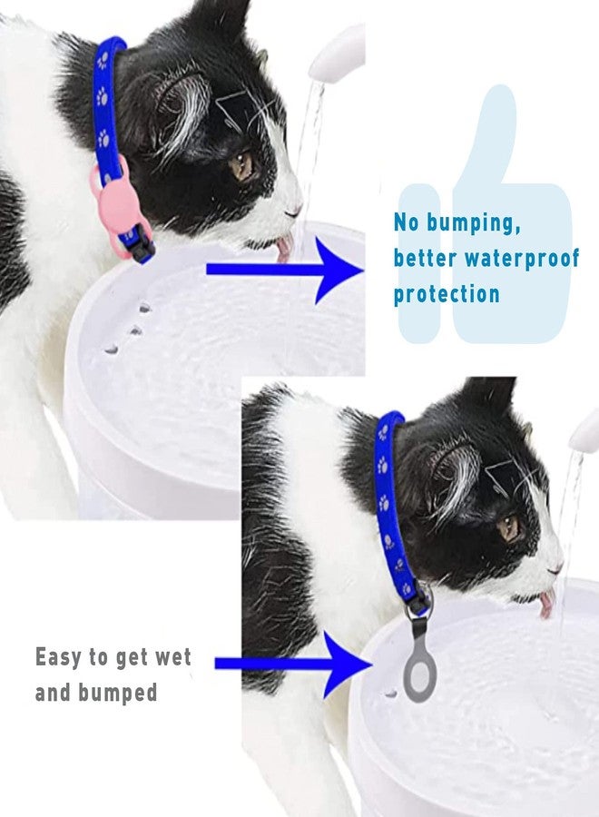 يافيجي حامل طوق الكلاب Airtag، غطاء واقٍ صغير مقاوم للماء ومتوافق مع جهاز تتبع Airtag GPS للكلاب والقطط، مصنوع من السيليكون الناعم المقاوم للماء، لحماية الحيوانات الأليفة من الكلاب والقطط والأطفال وكبار السن. - Image 5