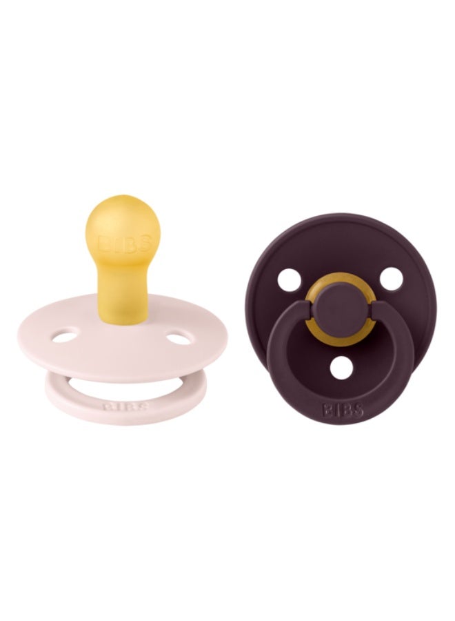 بيبس لهاية BIBS الملونة من اللاتكس مقاس 1 بتلة/برقوقي، قطعتان - Image 4