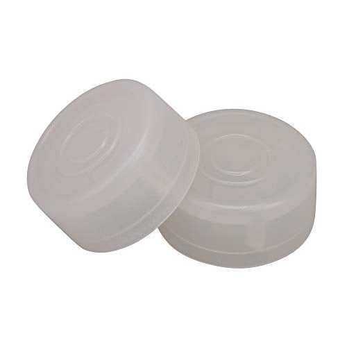 logyues Plastic Guitar Stomp Knob Pedal Knobs Protector Cap Pack of 10 (Transparent White) - Image 2