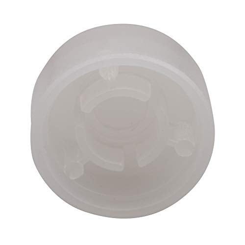 logyues Plastic Guitar Stomp Knob Pedal Knobs Protector Cap Pack of 10 (Transparent White) - Image 3