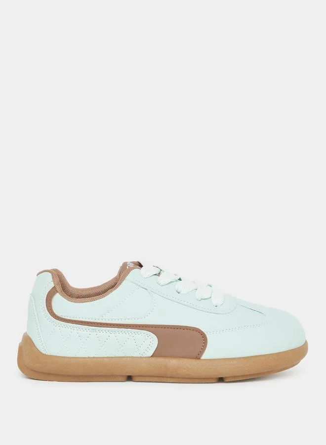 Styli Styli Panelled Lace Up Sneakers