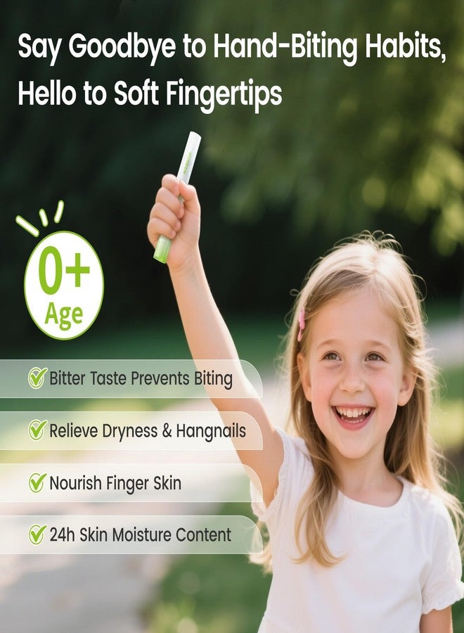 RUNBEN Nail Biting Treatment for Kids & Baby Bitter Taste Nail Care Pen to Stop Thumb Sucking & Biting Nails, Toddlers Safe & Natural Formula, 2-in-1 Repair & Deterrent (0.14 oz) - Image 3