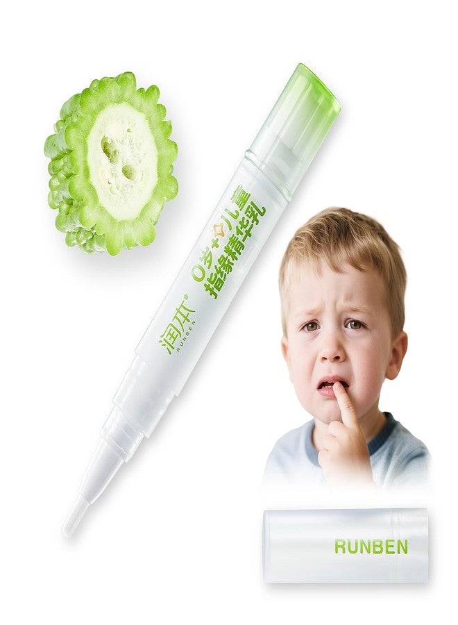 RUNBEN Nail Biting Treatment for Kids & Baby Bitter Taste Nail Care Pen to Stop Thumb Sucking & Biting Nails, Toddlers Safe & Natural Formula, 2-in-1 Repair & Deterrent (0.14 oz) - Image 1