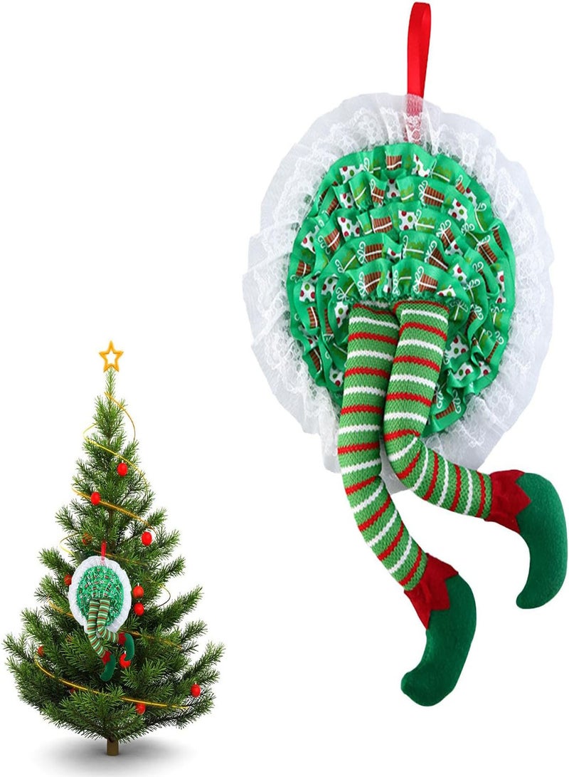GGOOT Elf Legs for  Tree -  Wreath Stuffed Elf Legs, Tree Hanging Decorations Party Props Supplies for Door Fireplace Shelf Car Trunk - Image 1