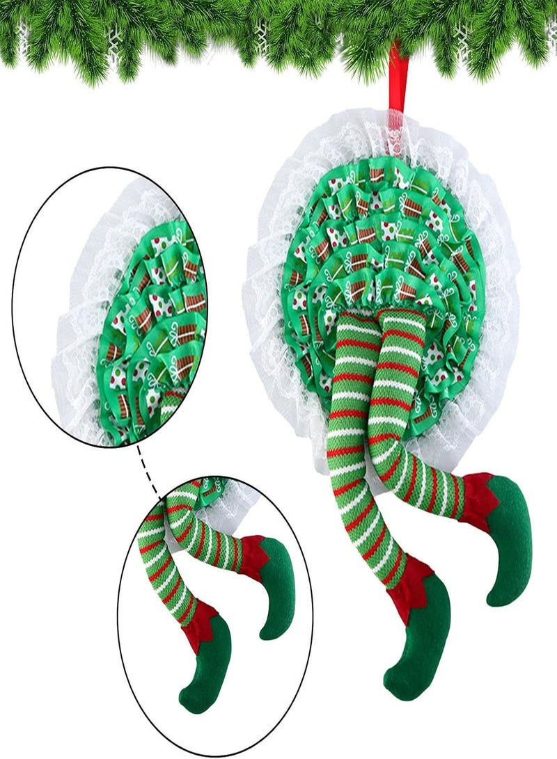 GGOOT Elf Legs for  Tree -  Wreath Stuffed Elf Legs, Tree Hanging Decorations Party Props Supplies for Door Fireplace Shelf Car Trunk - Image 5