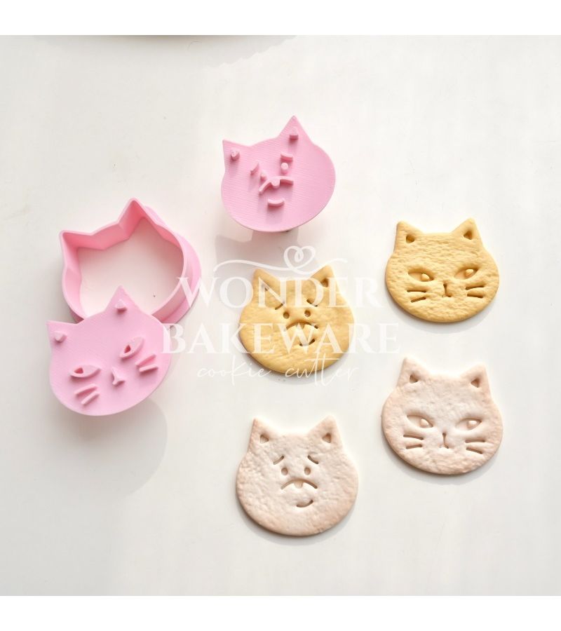 Cat Shape Cookie Cutter Mold for Biscuit Stamp Icing Kitchen Baking - Image 2