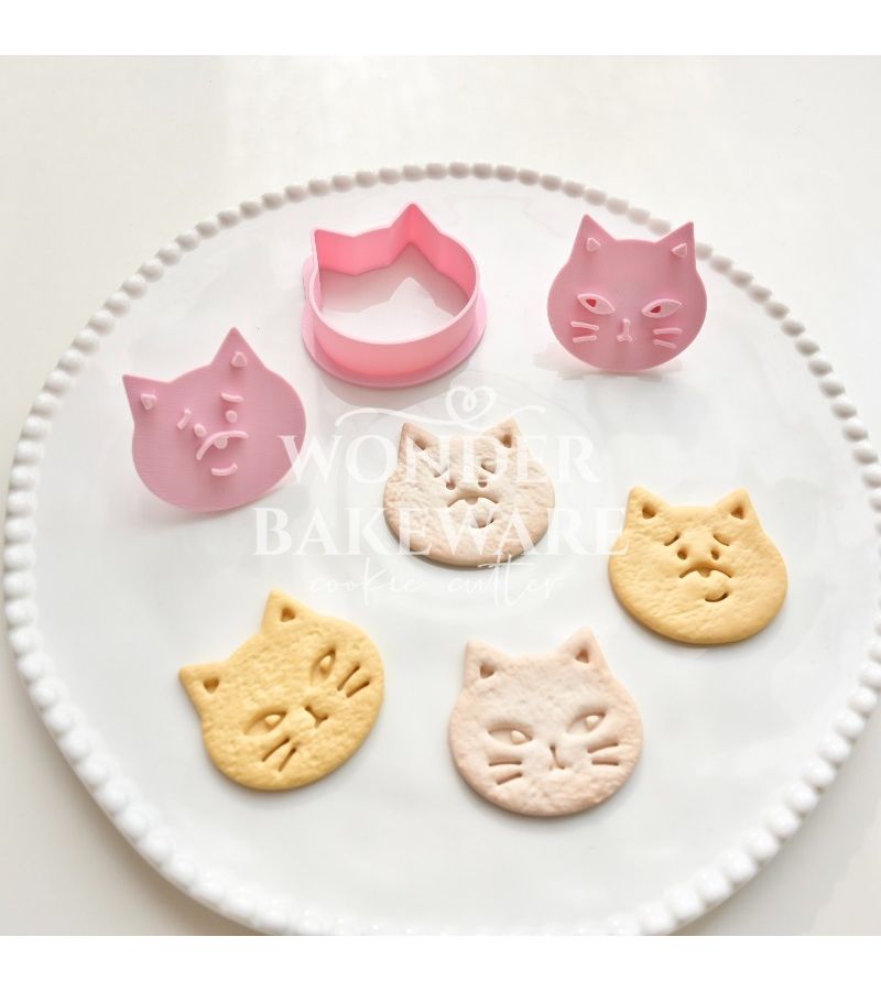 Cat Shape Cookie Cutter Mold for Biscuit Stamp Icing Kitchen Baking - Image 4