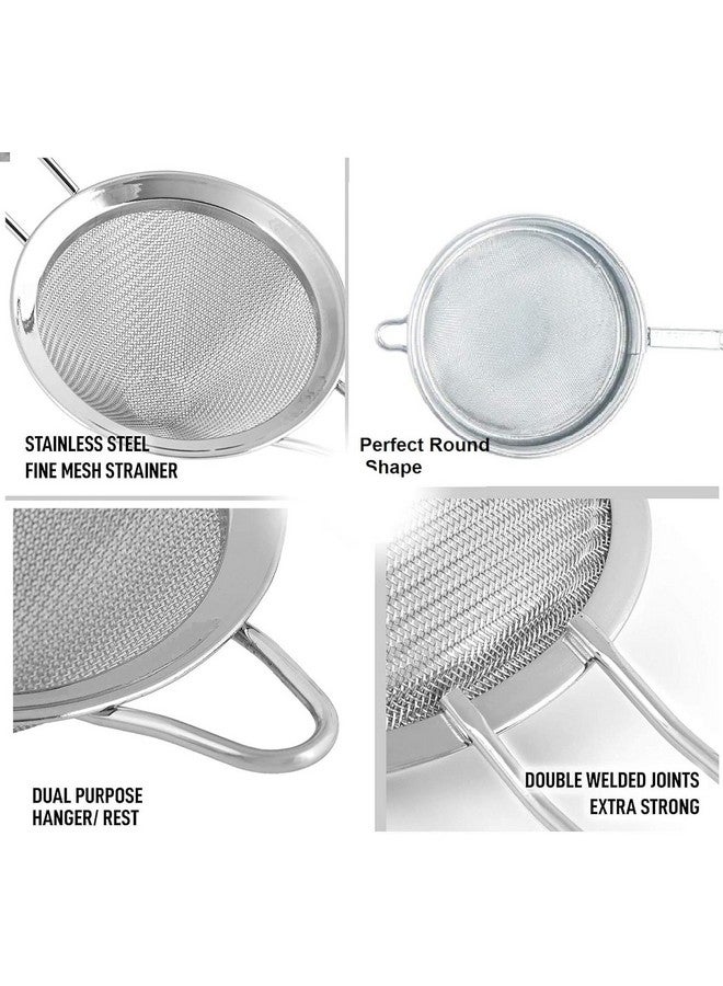 Vipron Stainless Steel Tea Strainer, Chalani, 8 cm, Heavy mash - Image 3