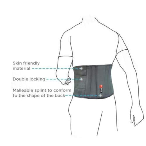BESAFE Forever Lumbar Sacral Belt For Back Sprains, Strains, & Muscle Spasms, Unisex for Lower Back Support, (Fits 30-42 inches Waist Size) - Image 3