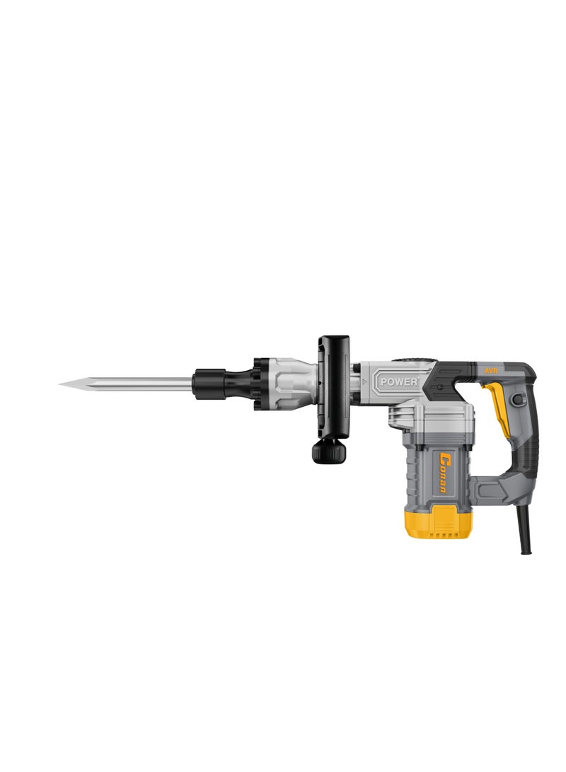 Conan CODH35H 1500W Industrial Electric Demolition Hammer – 3700 BPM, 20J Impact Energy, Full Copper Motor, Side Handle, 4M Cable - Image 1