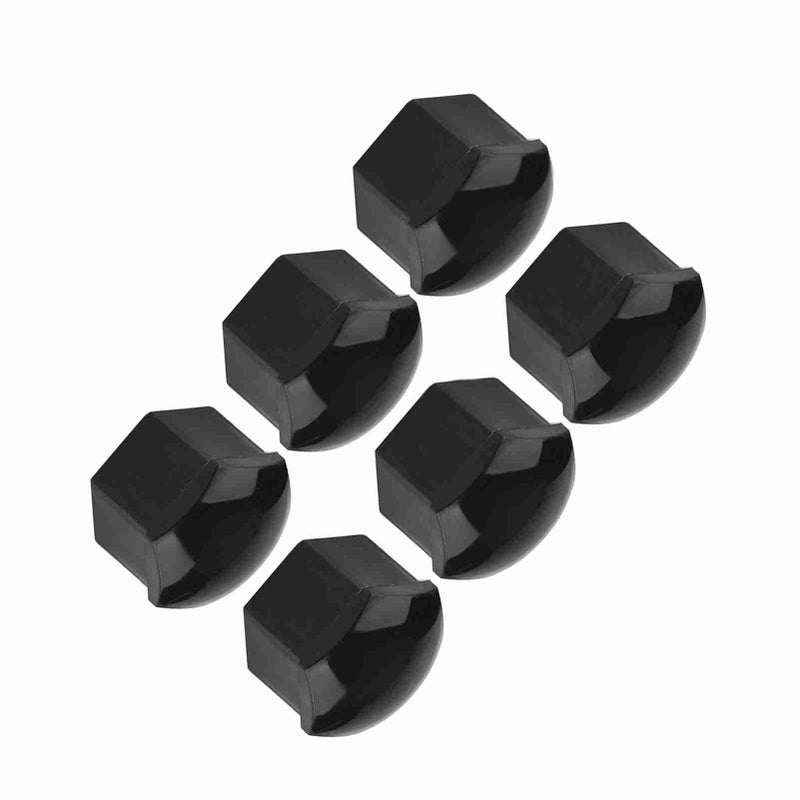 Black Wheel Nut Caps 19mm Rust Proof Decorative Cover Set of 20 Pieces - Image 3