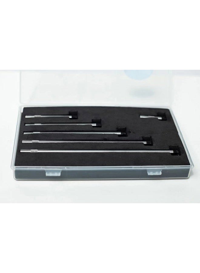 LLDSIMEX Dial & Electronic Indicator Extension Stem Rod Set 6 Piece 1", 2", 3", 4", 5", 6" Combine to 0-21" - Image 2