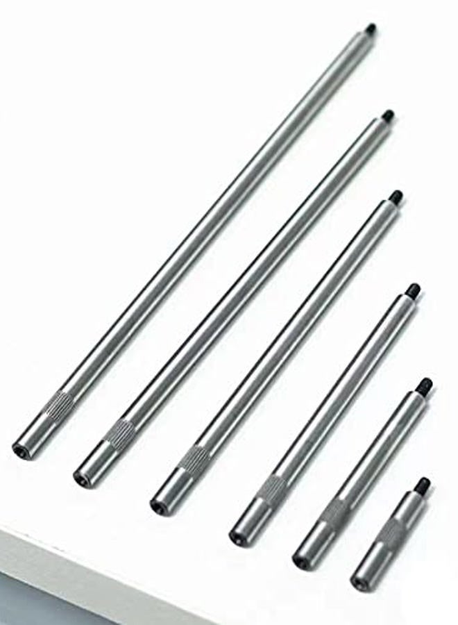 LLDSIMEX Dial & Electronic Indicator Extension Stem Rod Set 6 Piece 1", 2", 3", 4", 5", 6" Combine to 0-21" - Image 4