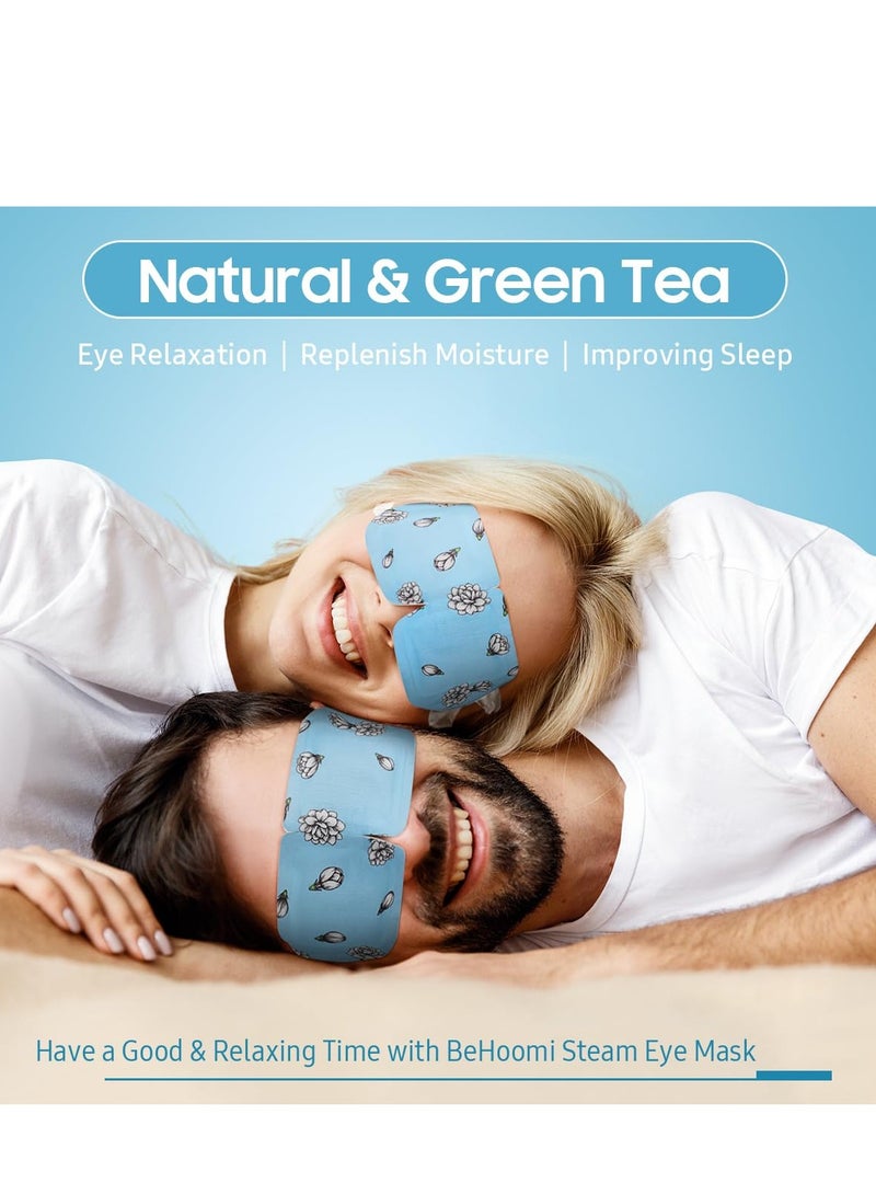 BeHoomi 30Packs Steam Eye Mask, Heated Eye Mask Warm Compress for Eyes, Self Heating Disposable Eye Masks for Home Sleep, Spa, Travel Essentials & Relaxation Gifts, Stocking Stuffers (Jasmine)  - Image 4