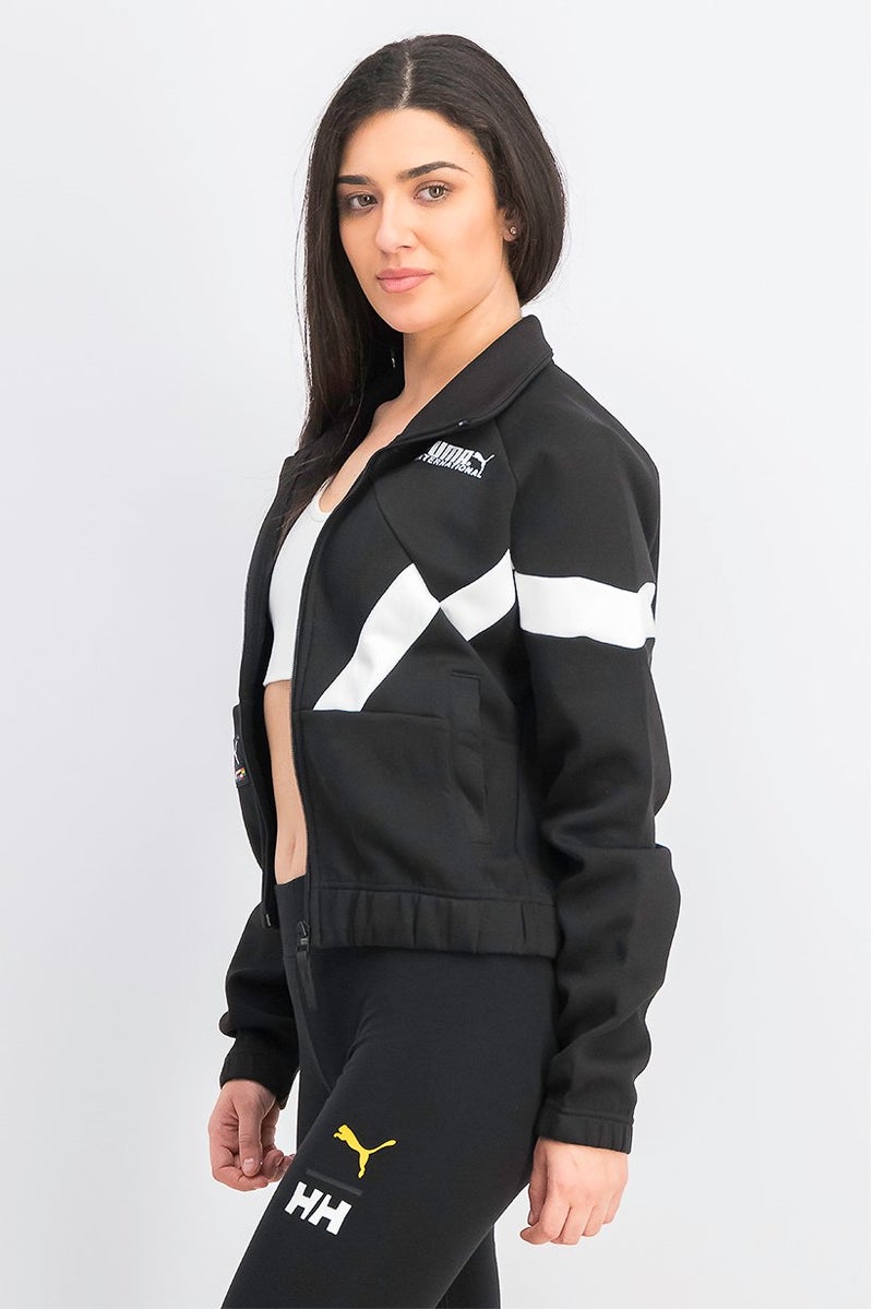 PUMA Women Long Sleeve Full Zip Track Jacket, Black - Image 4