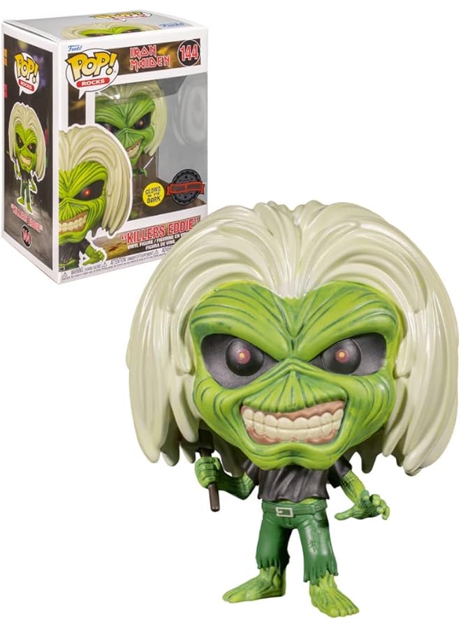 Funko Pop! Rocks Iron Maiden 144 Glows In The Dark Special Edition Multi Color 58857  - Image 1
