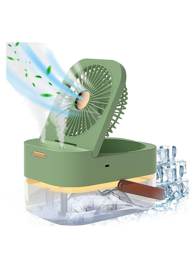 Generic Rechargeable Portable Air Conditioner Fan Mini Evaporative Air Cooler with 7 Colors LED Light 1/2/3 H Timer 3 Wind Speeds and 3 Spray Modes for Office Home  - Image 1