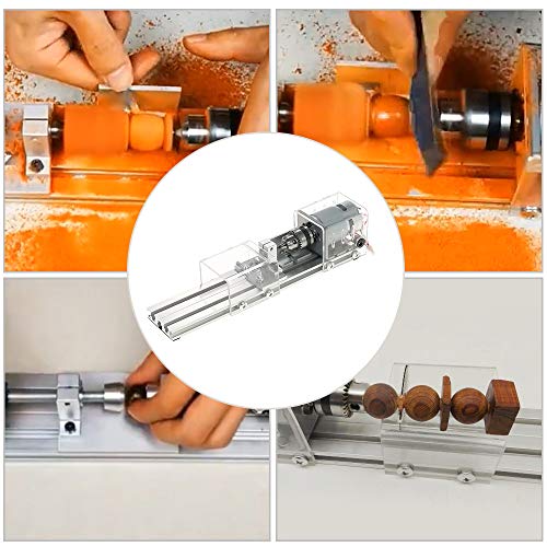 OPHIR Mini Wood Lathe Milling Machine DIY Working CNC Mini Lathe Tools 100W 24V - Image 4
