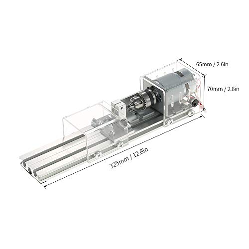OPHIR Mini Wood Lathe Milling Machine DIY Working CNC Mini Lathe Tools 100W 24V - Image 2