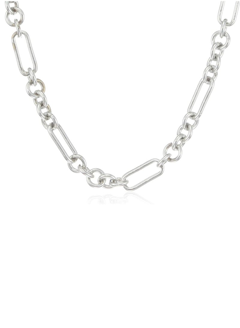 Estele Rhodium Plated Thick Links & Shackles Chain for Men with Toggle Bar, Silver, One Size - Image 2