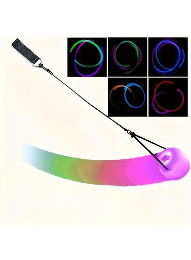 Multicolor LED Flashing Wobble Ball Rainbow Gradient Light Effect Durable Plastic Party Gift - Image 2