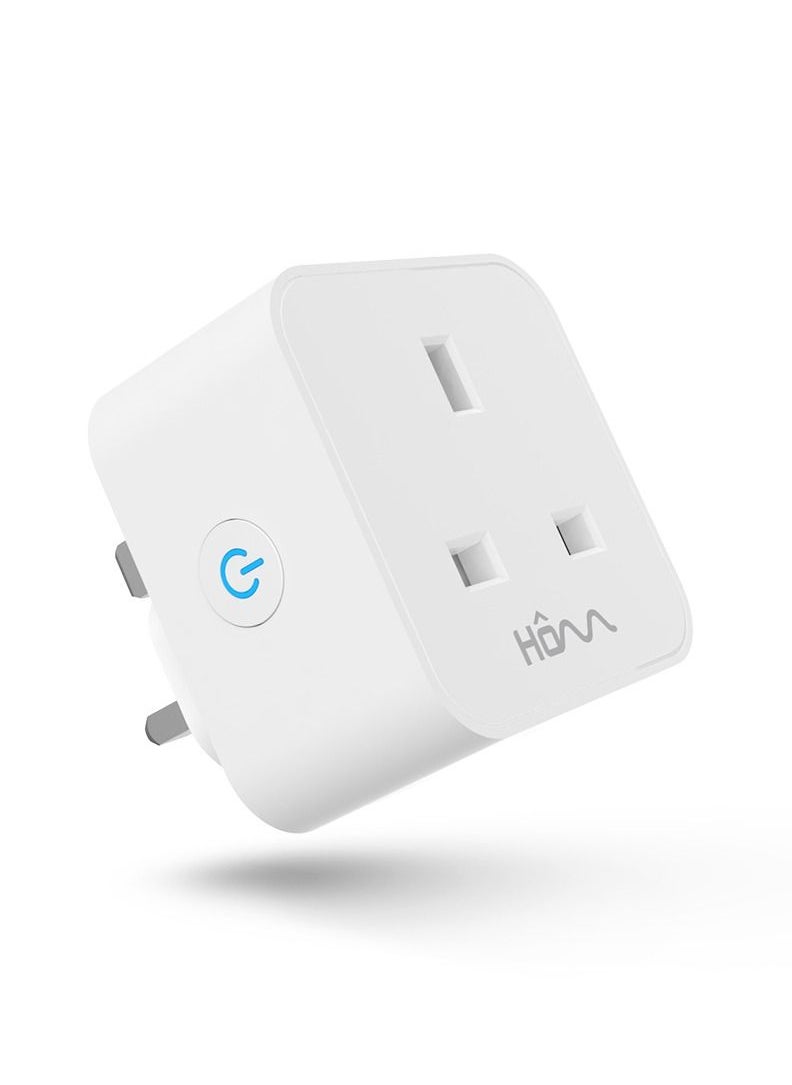 blupebble - HOMM by blupebble Power One Smart Plug with Wifi and Bluetooth Voice Controlled, Wireless Smart Socket, Device Sharing, Without Energy Monitoring No Hub Required - Image 1