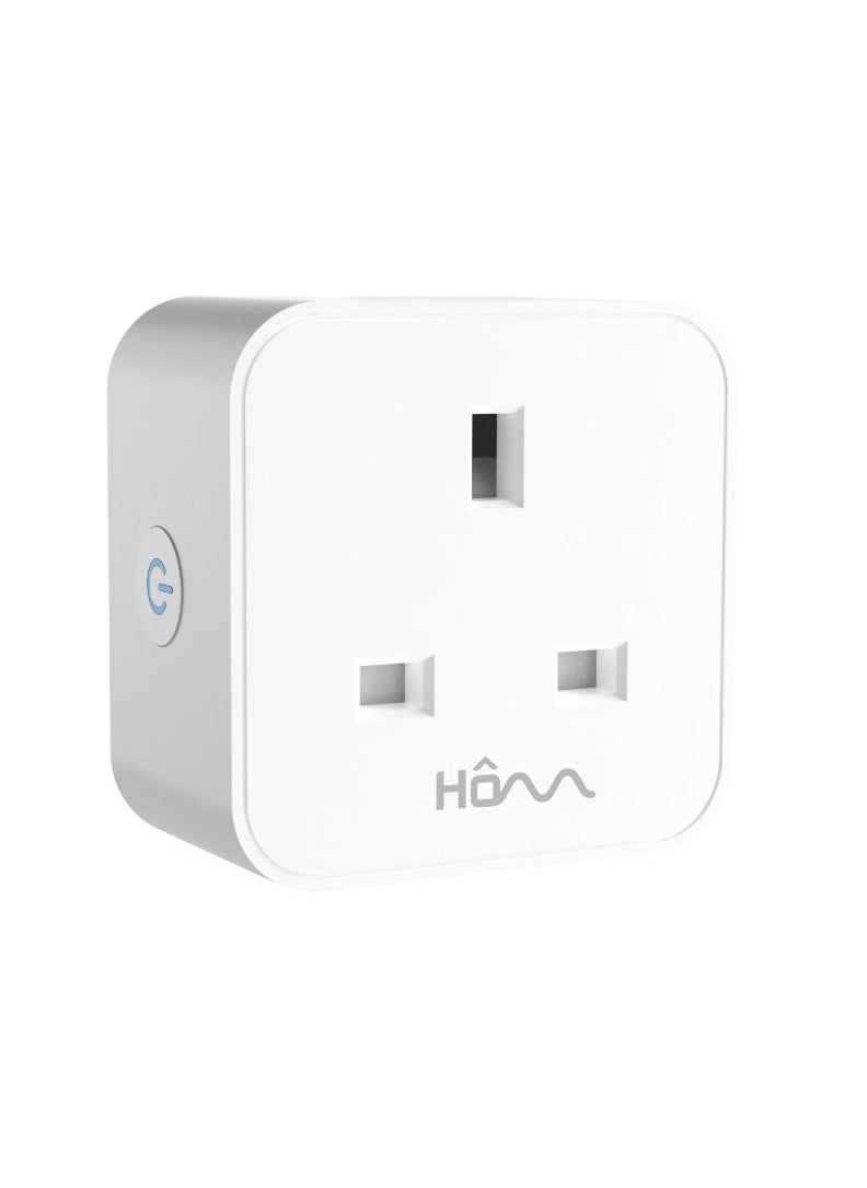 blupebble - HOMM by blupebble Power One Smart Plug with Wifi and Bluetooth Voice Controlled, Wireless Smart Socket, Device Sharing, Without Energy Monitoring No Hub Required - Image 1