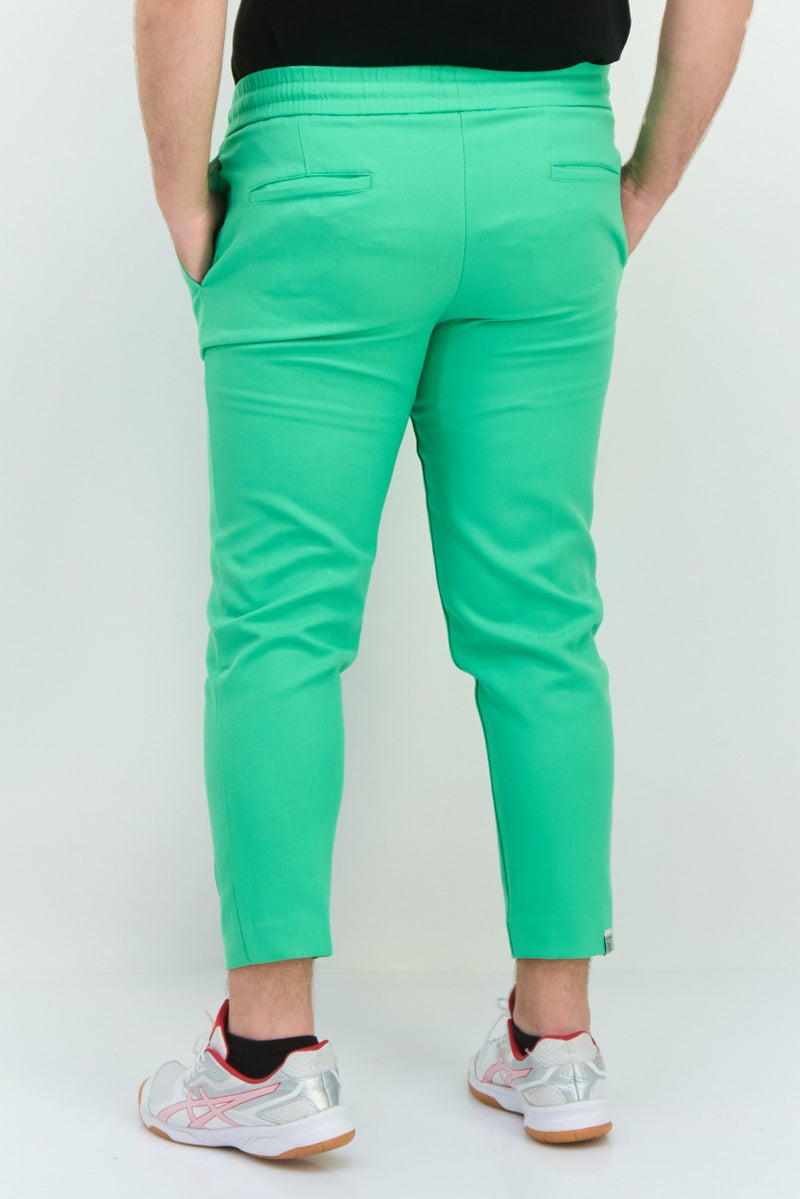 The Giving Movement Men Regular Fit Brand Logo Drawstring Track Pants, Green - Image 3