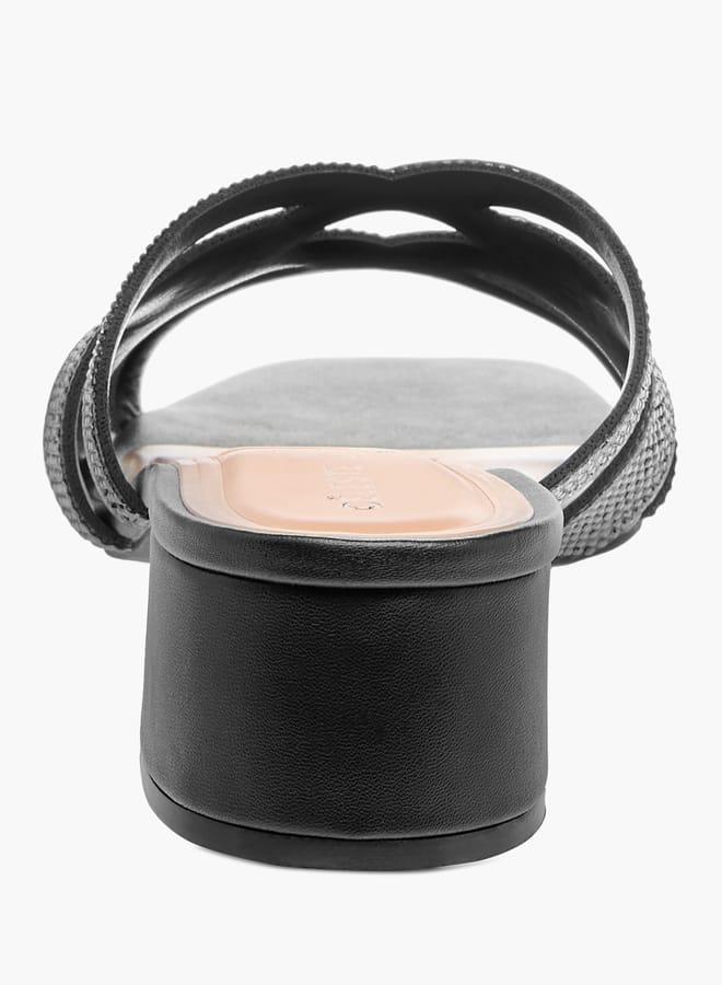 سيليست صنادل نسائية سهلة الارتداء بكعب عريض مزينة - Image 5