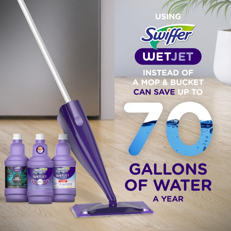 Swiffer Wetjet Hardwood Floor Mopping and Cleaning Solution Refills, All Purpose Cleaning Product, Open Window Fresh Scent, 1.25 Liter, 2 Pack (Packaging may vary) - Image 5