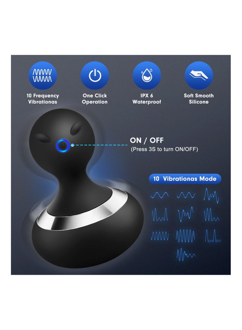 general Cordless Electric Massager, 10 Powerful Vibrations, Rechargeable Handheld Neck Massager, Neck Body Muscle Pain Relaxation, Muscle Massage, Deep Tissue Massager, for Shoulder Neck Back Relaxation - Image 2