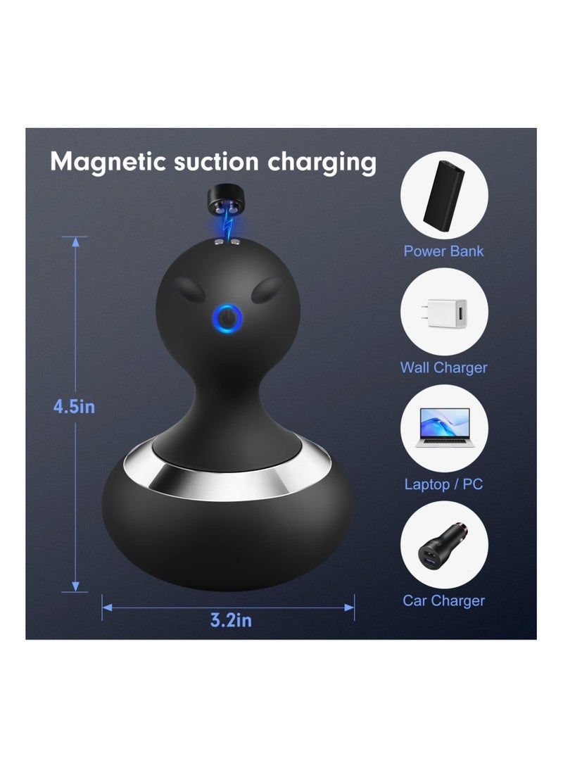 general Cordless Electric Massager, 10 Powerful Vibrations, Rechargeable Handheld Neck Massager, Neck Body Muscle Pain Relaxation, Muscle Massage, Deep Tissue Massager, for Shoulder Neck Back Relaxation - Image 4