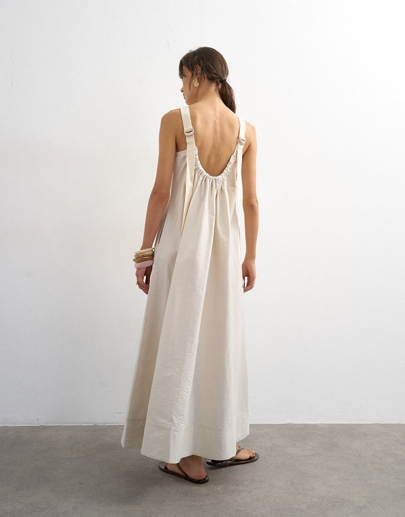 TOPSHOP Open Back Woven Dress - Image 2