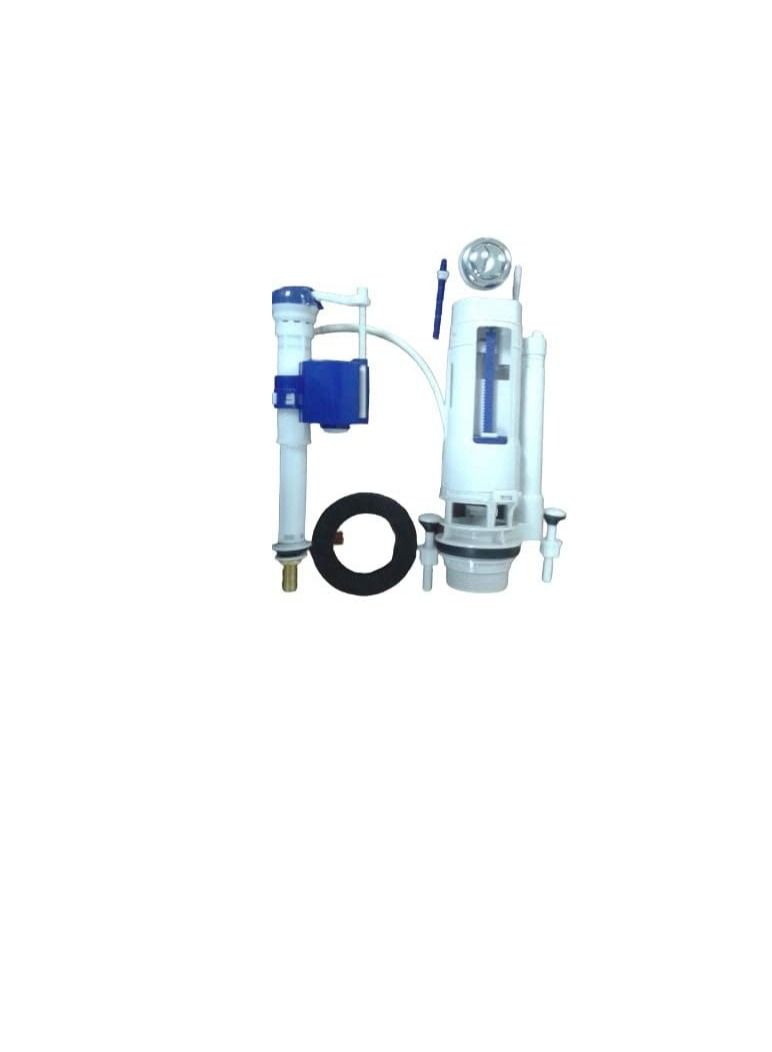 Flowell Dual Flush Valve Set Brass Fill Valve Toilet Fittings  - Image 2