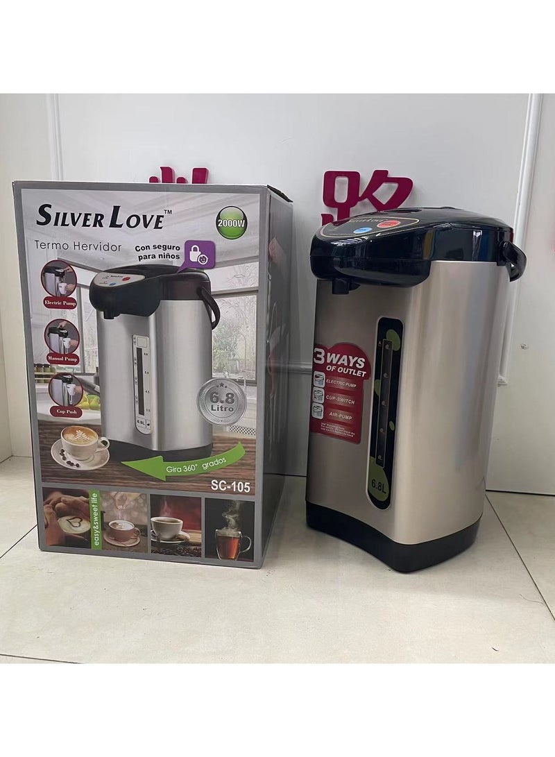SILVER LOVE SC105 Stainless Steel Inner Pot Electric Water Kettle Thermo Pot - Image 2