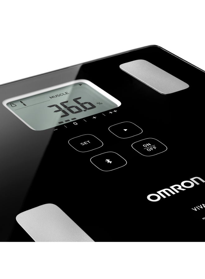 Omron VIVA Bluetooth Smart Scale and Body Composition Monitor with Body Fat, Body Weight, Visceral Fat, Skeletal Muscle, Resting Metabolism and BMI - Image 5